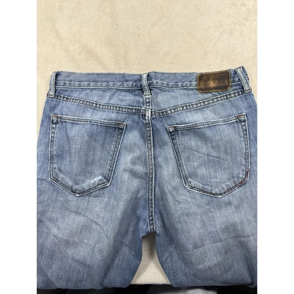 Banana Republic Mens Jeans 33x32 Blue Denim Straight Leg Classic 5 Pocket